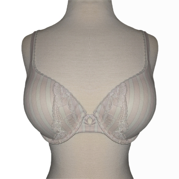Victoria’s Secret Pushup Underwire Bra w/ Multi-Way Straps - Heritage Stripe 34C - Picture 2 of 7